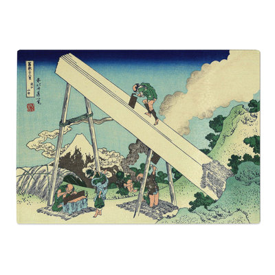 Tempered Glass Fuji from the Mountains of Totomi by Katsushika Hokusai Chopping Board