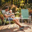 Ensemble de 2 chaises de patio pliantes, ensemble de chaises portatives classiques, vert