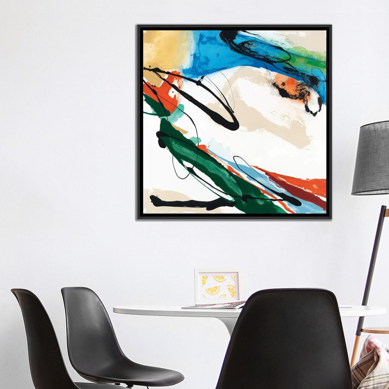 « fabriquer iv », impression sur toile, H 18 po x l 18 po x P 1,5 po, Toile avec cadre noir, Pas de tapis