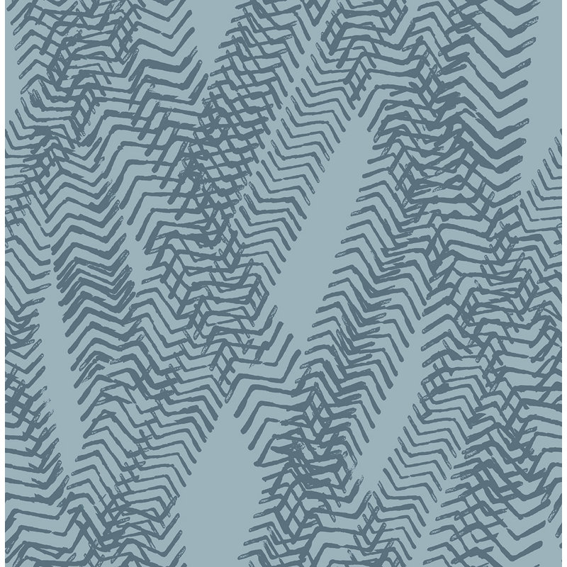 Rouleau de papier peint lisse L 33 pi x l 20,5 po Truck Tracks, Blue Lake / Égée