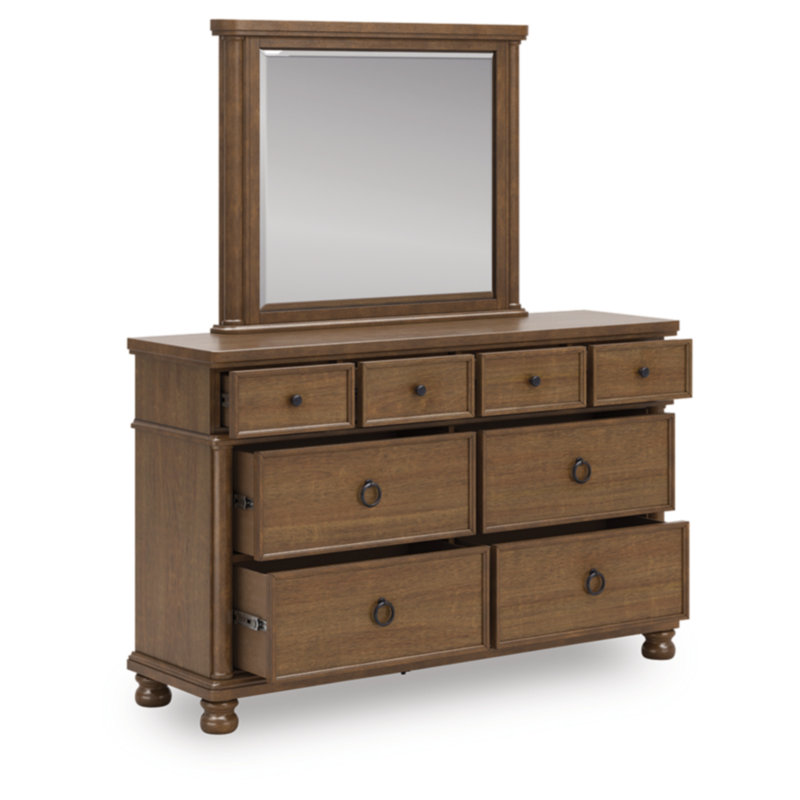 Kanisha Dresser And Mirror, Brown