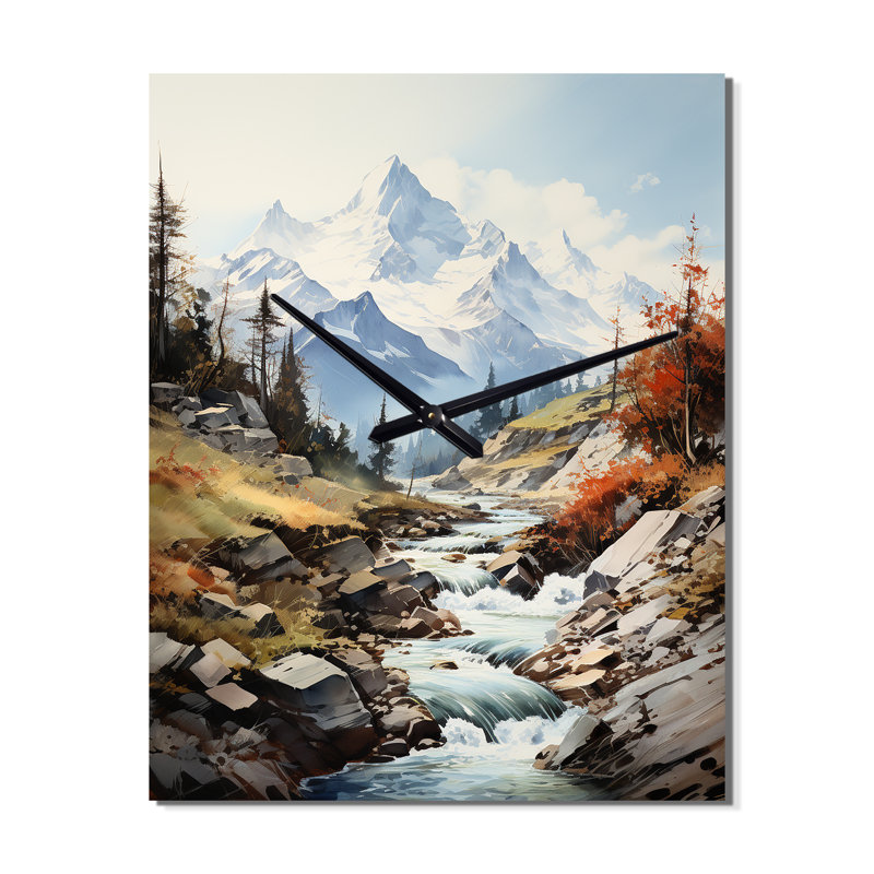 Devron - Mountains Wall Clock, Large