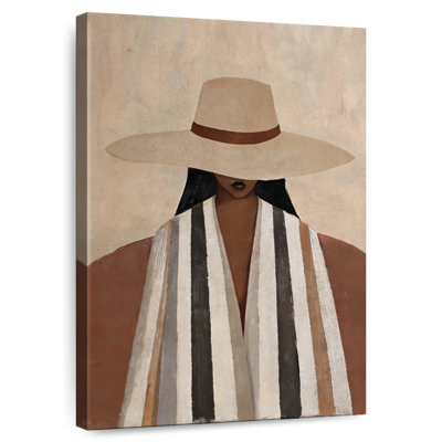 Woman in Wide Brim Hat