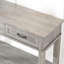 Console grise à 3 tiroirs et tablette inférieure ouverte - imperméable, facile à nettoyer, conception étroite pour le vestibule ou le salon - Couleur: gris-520093110