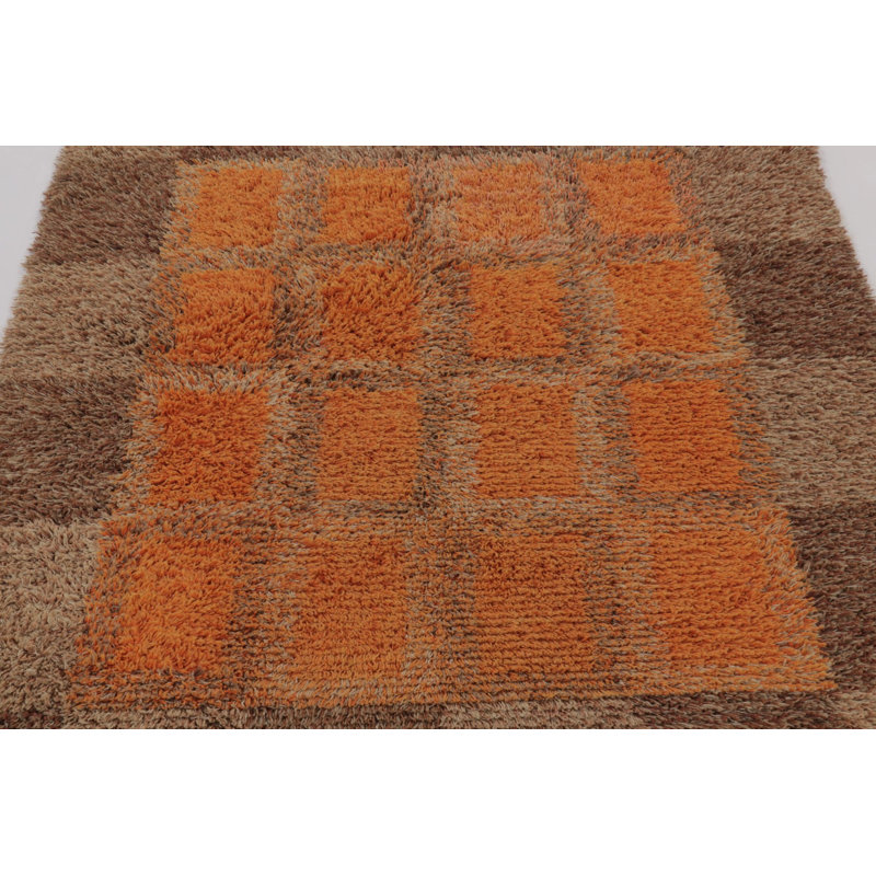 Vintage One-of-a-Kind 4'5" X 6'6" Hand Knotted Area Rug