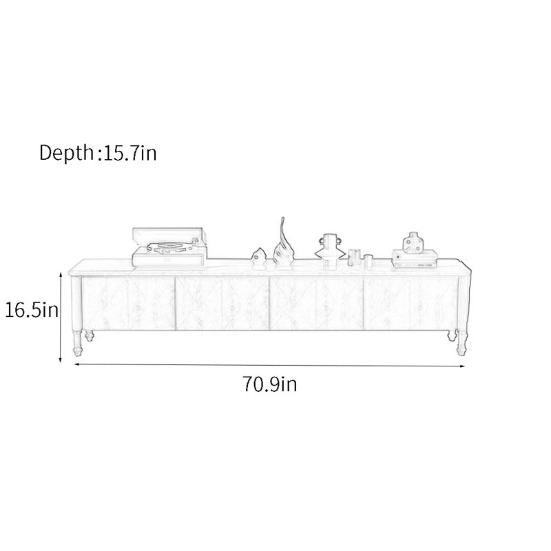 Classic style TV cabinet