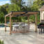 Pavillon de jardin d'extérieur en bois 10 pi x 12 pi Sunjoy