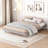 Modern Design Floating Platform Bed Frame-1605818619-1605818622