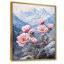 Pivoines par les sommets enneigés II - pivoines, art encadré