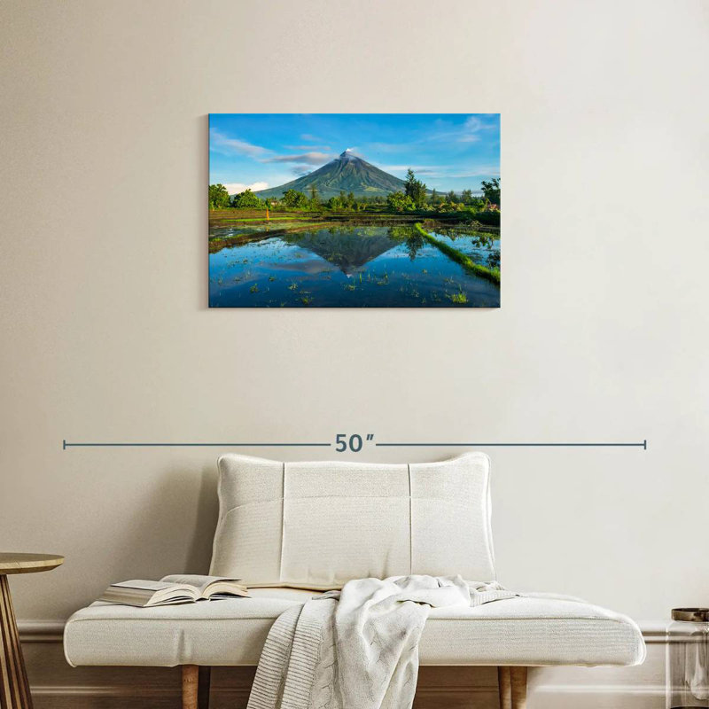 Mayon Volcano Reflection, 20" H x 30" W