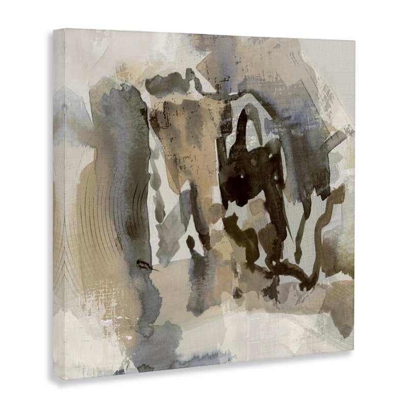 «Neutral Collage Squiggles», art mural par Susan Jill, H 17 po x l 17 po
