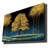 Stunning Decorative Canvas Painting, 27.6 x 39.4 inches | 100% Canvas, Thickness: 0.1 inches | Framed with 100% Pine Wood, Thickness: 0.9 inches | Elegant Blue, Navy Blue, Gold & Brown Colors, Perfect for Home Décor