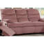 Canapé inclinable manuel luxueux en velours 3 places