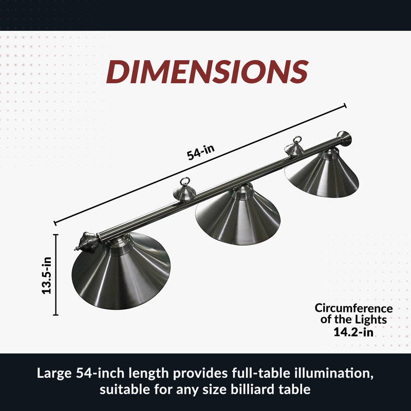 Luminaire suspendu conique à 3 lumières