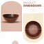 Handcrafted Curved Wooden Salad Bowl - Natural Mango Wood
