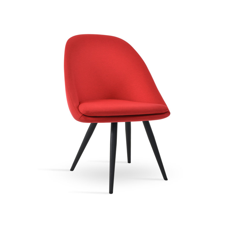 Chaise d'appoint Avanos Star en tissu rouge