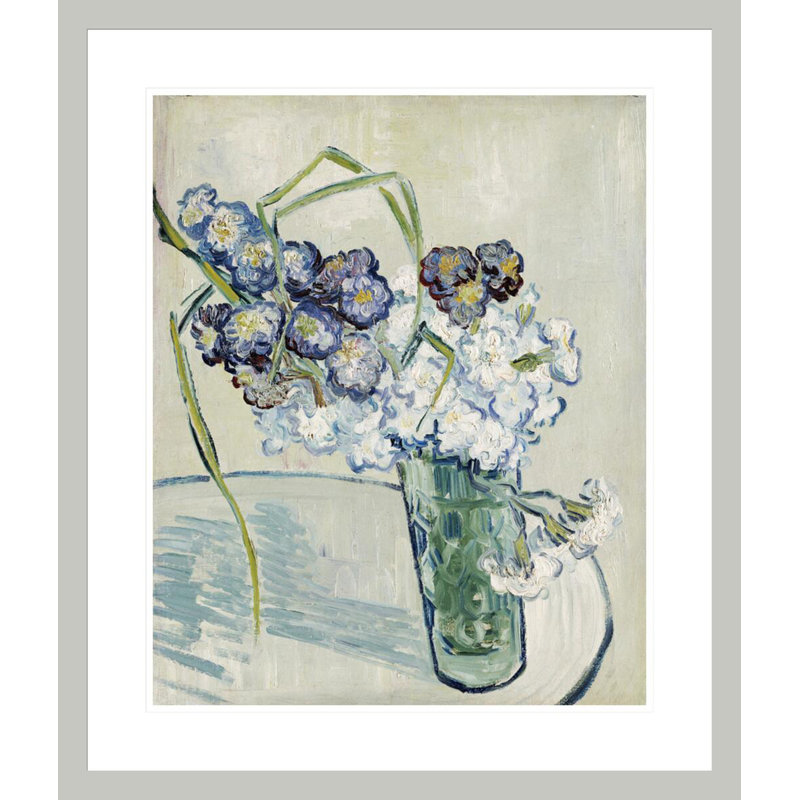 «Still Life Vase of Carnations» par Vincent van Gogh, impression giclée encadrée, 27,53 po H x 23,5 po L