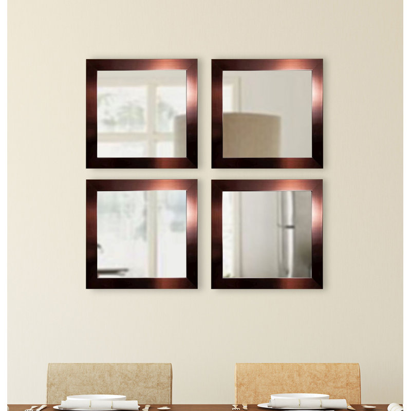 Arazeli Solid Wood Flat Wall Mirror