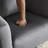 Metal Leg Velvet Swivel Chair-604948413