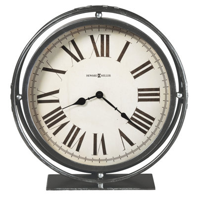 Roman Numeral Metal Quartz movement / Crystal Tabletop Clock