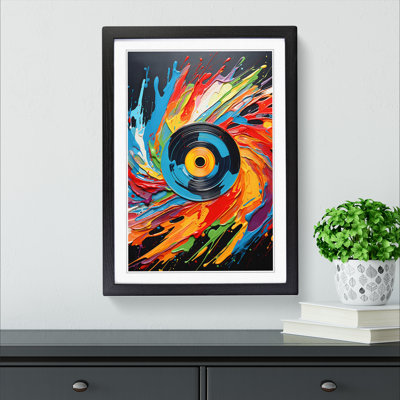 Vinyl Record Abstract - Framed Print