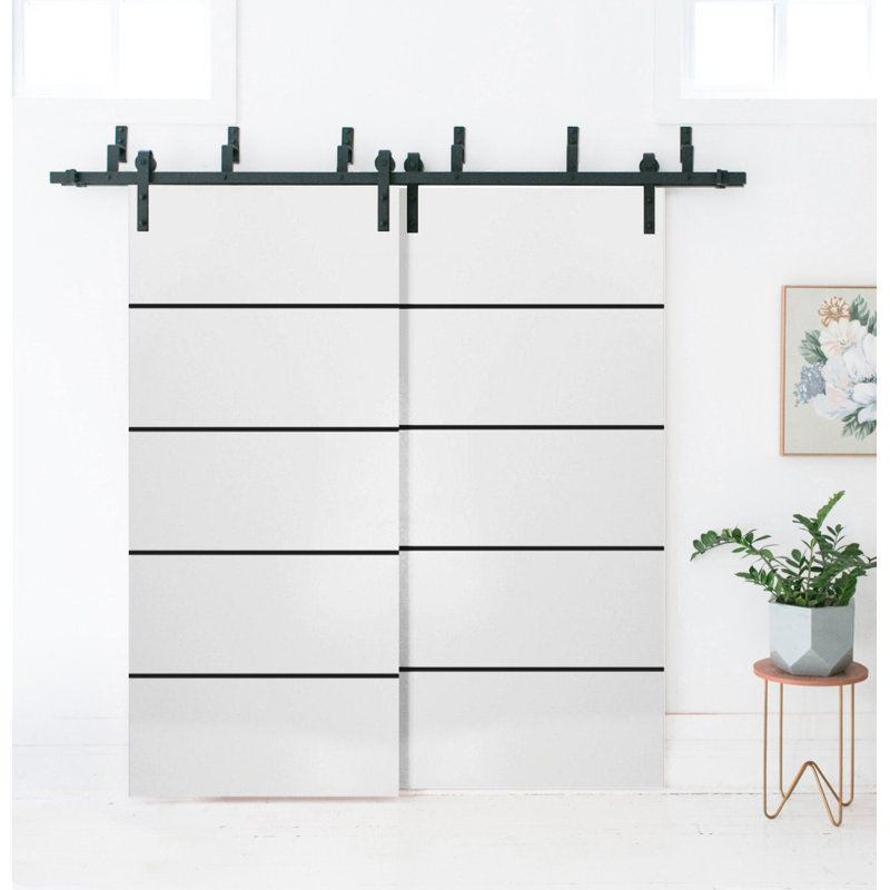 Finition en bois massif manufacturé, Satin blanc, 18 po x 80 po