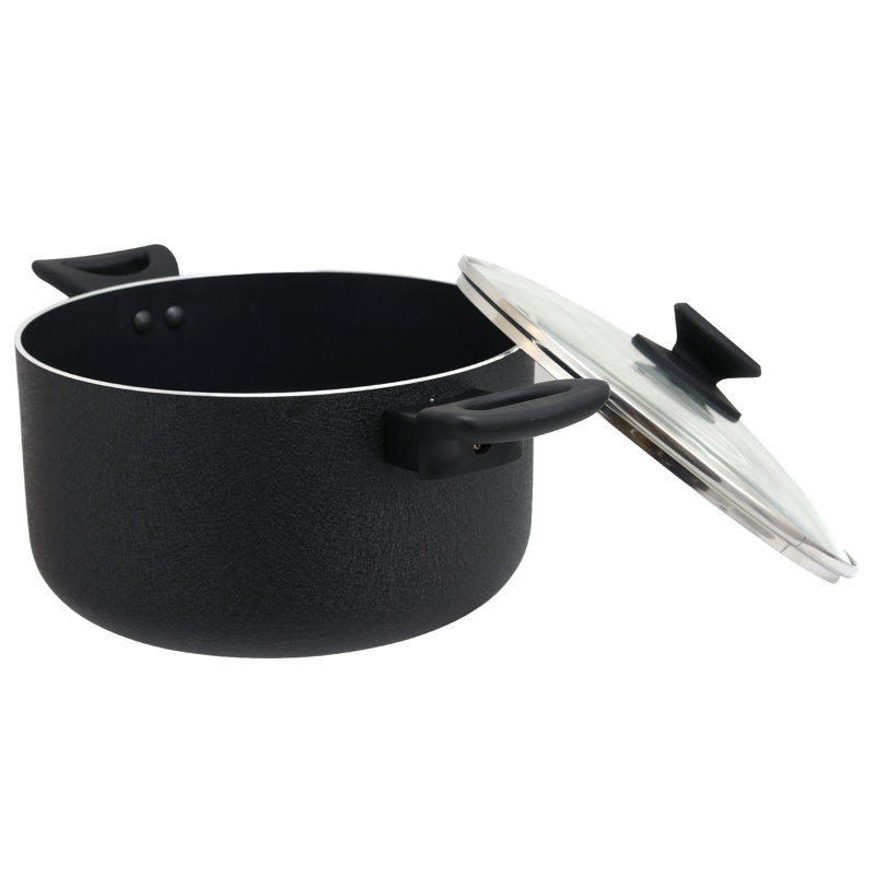 Symple Stuff Lexie 6 qt. Non-Stick Aluminum Round Dutch Oven with Lid
