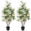 Ashwell Premium Lifelike Artificial Rose Tree In Pot - UV-Resistant Faux Floral Floor Plant With Lush Silk Blooms & Weighted Base For Indoor/Outdoor Home Décor