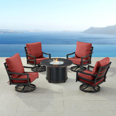 Ferrol 4 - Person Patio Conversation Set with Cushions