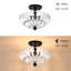 Plafonnier semi-encastré noir 3 lumières Chloe Modern-128974083-128974080