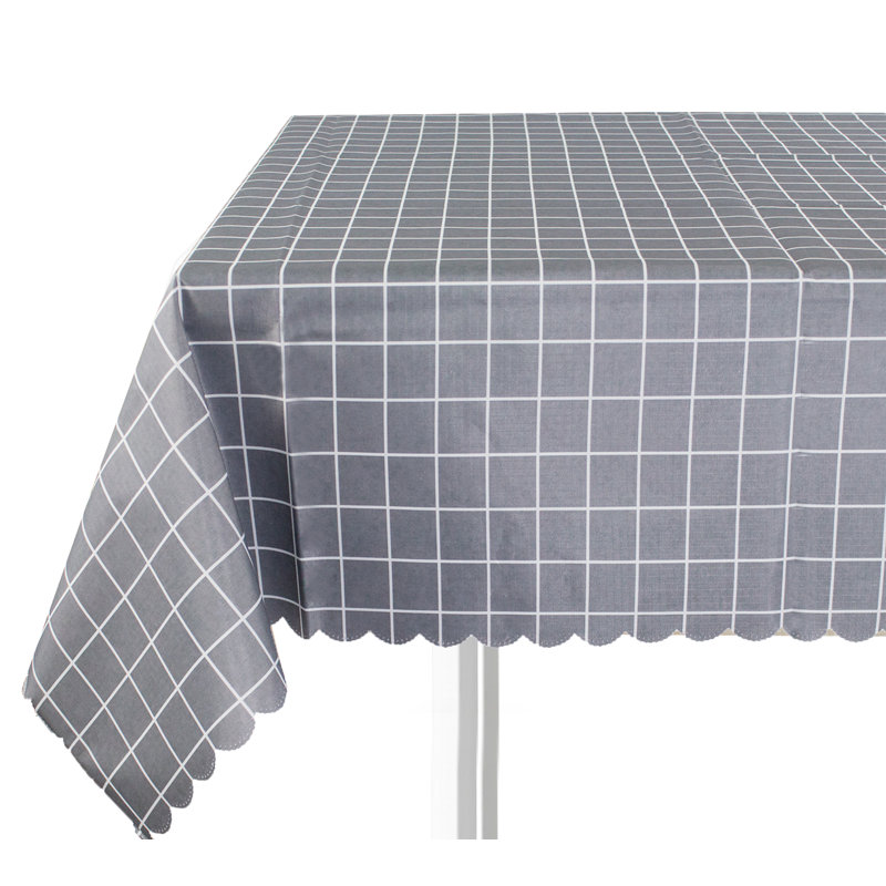 Nappe grise-blanche, Gris/noir, 79 po x 55 po