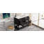 Ensemble de meuble-lavabo 36 po avec lavabo, lavabo en céramique encastré, ensemble de meuble-lavabo autoportant à 4 tiroirs, bois massif