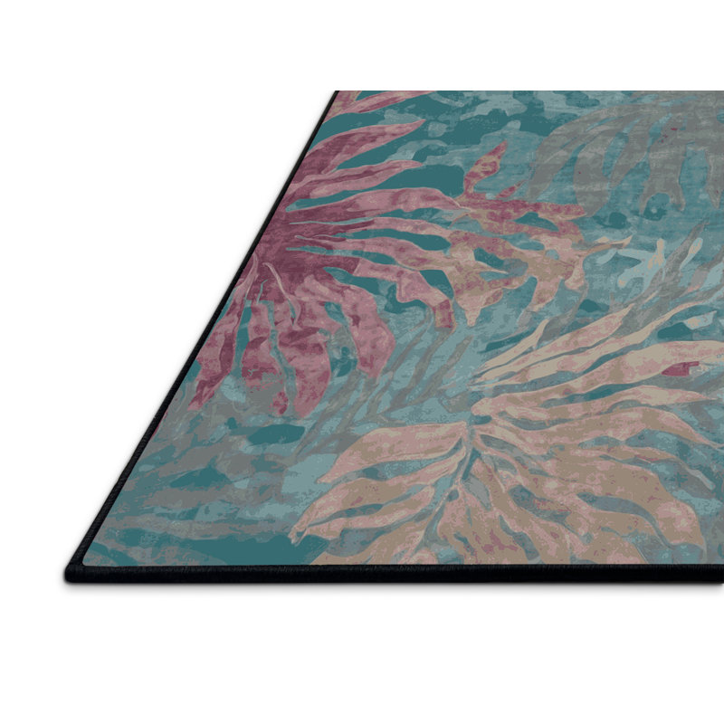 Tapis gris soyeux et moelleux, Carré 5 pi