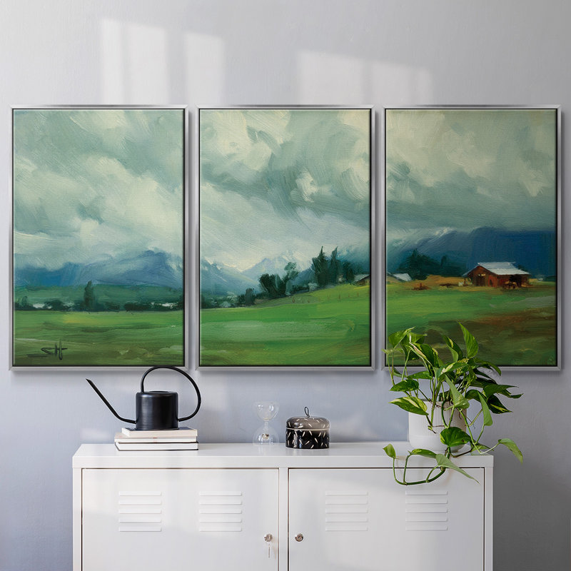 Wallowa Valley, 3 pièces, H 36 po x l 75 po x P 2 po, Argent