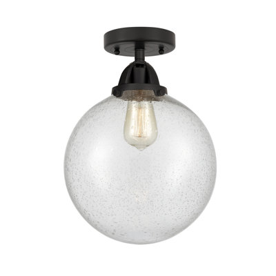 Alphonsa Glass LED Semi Flush Mount