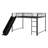 Metal Bunk Bed With Slide And Guardrails-529470369-529470368