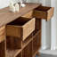 Buffet de style Wabi-sabi