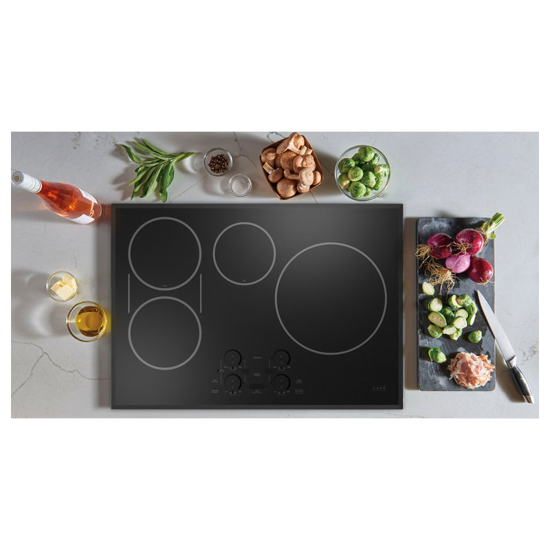 Café 30" Electric Cooktop with 4 Elements, Black