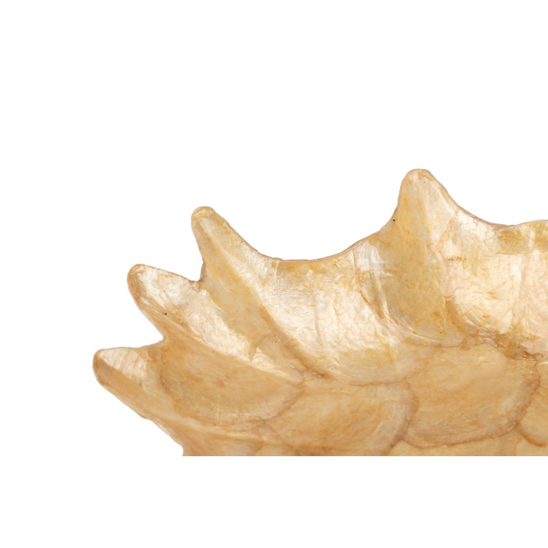 Capiz Rect. Dish 32,5x27x4 Cm, Golden