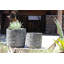 Pot de fleurs Redondo en grès, taille moyenne, lot de 4 - Intérieur/Extérieur-1631574029-1631574031