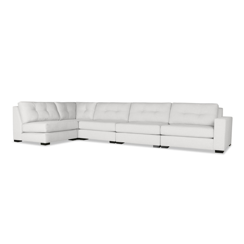 Seda Upholstered L-Shaped Sectional Left Hand Facing, Off White Revolution®