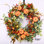 Couronne de citrouille artisanale 26 po