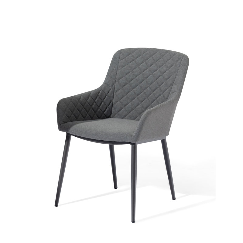 Kintzel Patio Dining Armchair, Dark Grey, Flanella