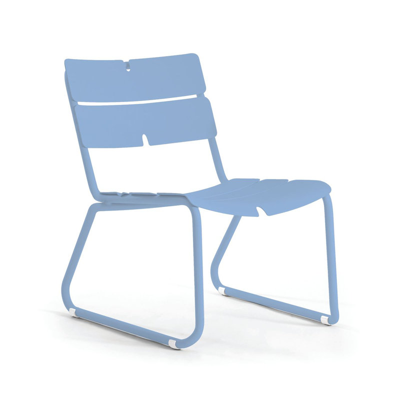 Méridienne Corail, Pas de coussin, Bleu pastel