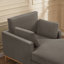 Chaise longue en tissu velours Searle Pierre-130033868