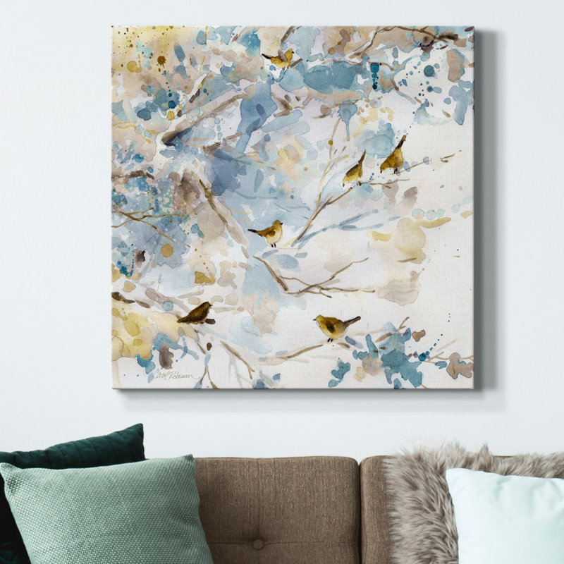 Lavande printemps I - reproduction d'art sur toile tendue, H 40 po x l 40 po x P 1 po