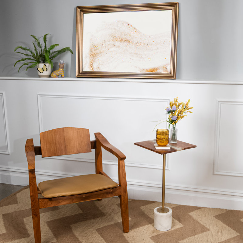 Square Resin End Table