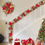 Couronne de Noël 24 po avec 20 modes d'éclairage DEL, couronne de fêtes pré-éclairée avec ornements brillants et ruban
