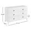Commode double en bois massif à 6 tiroirs Arranda-359826183