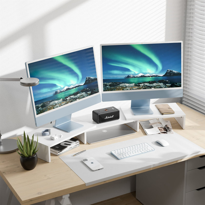 Rionach Manufactured Wood Monitor Stand